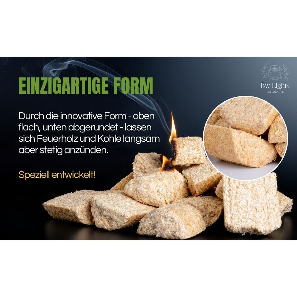Premium Bioanzünder mit extremer Brenndauer