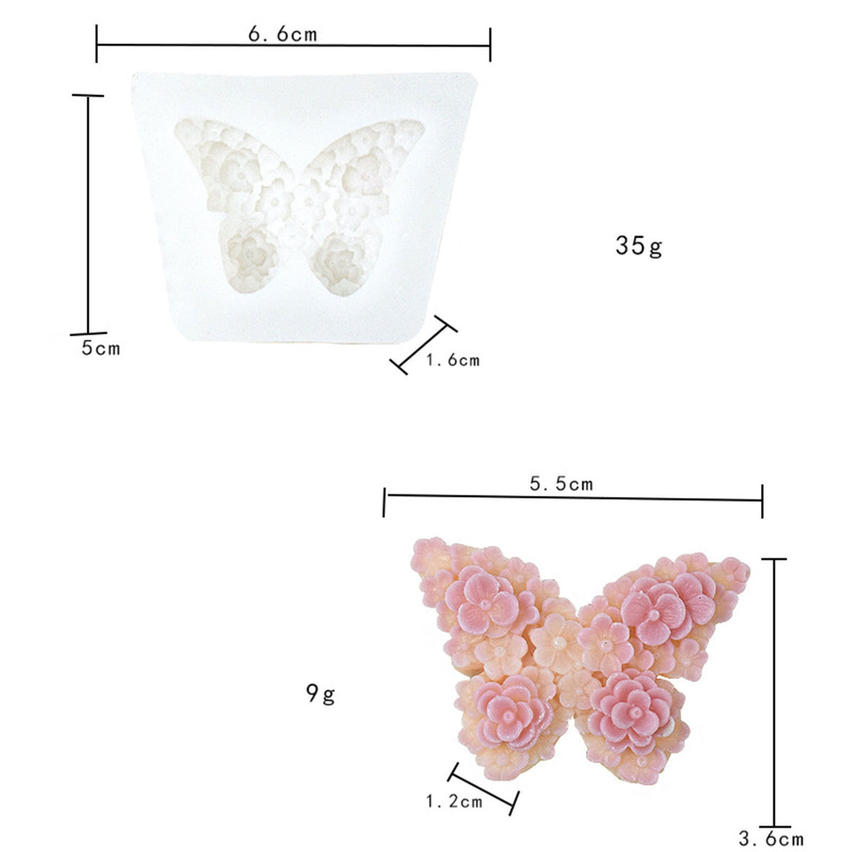 Silikonform Schmetterling