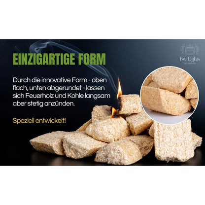 Premium Bioanzünder mit extremer Brenndauer