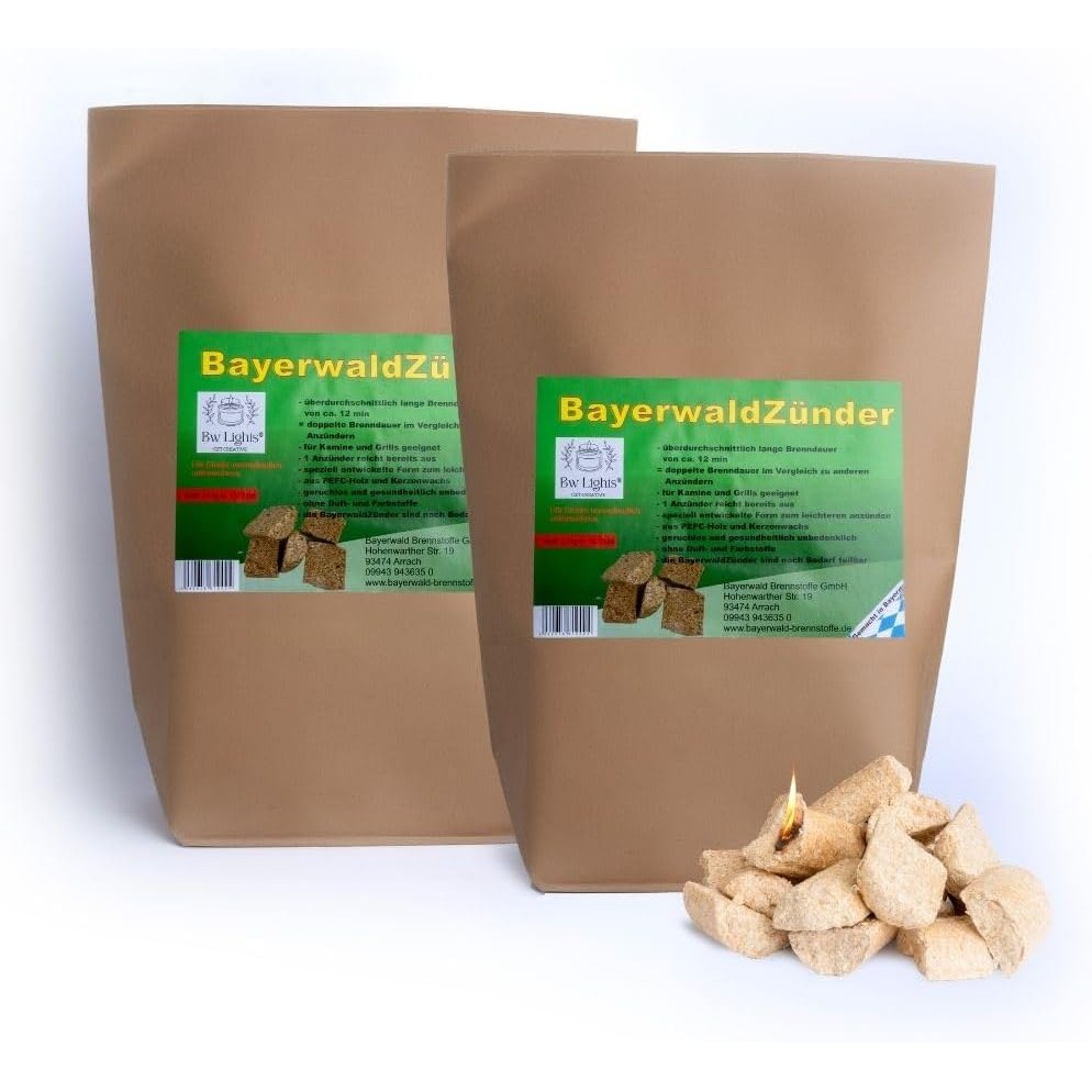 Premium Bioanzünder mit extremer Brenndauer