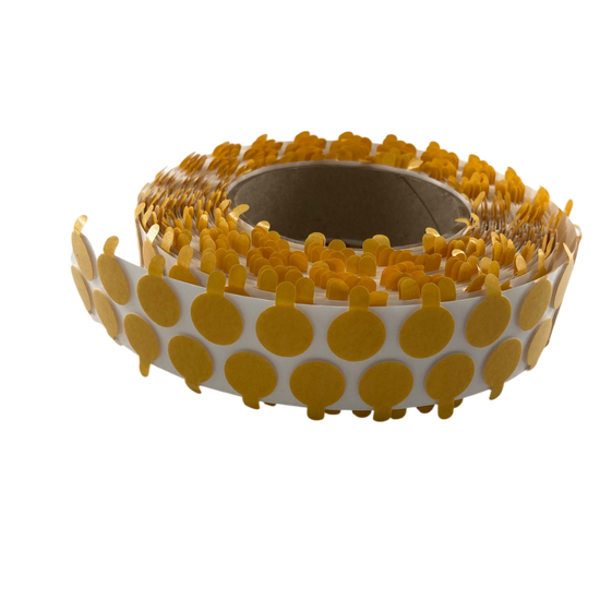 Klebepunkte für Dochte