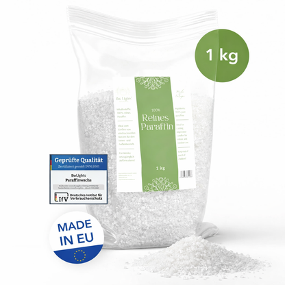 Hochwertige Premium Wachspastillen/Paraffinwachs in weiß | verschiedene Größen | Pastillen zum Herstellen Deiner eigenen Kerze
