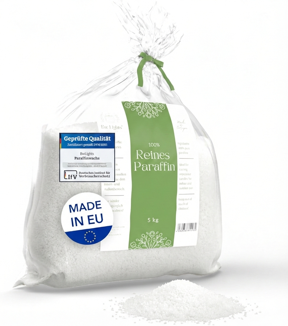 Hochwertige Premium Wachspastillen/Paraffinwachs in weiß | verschiedene Größen | Pastillen zum Herstellen Deiner eigenen Kerze