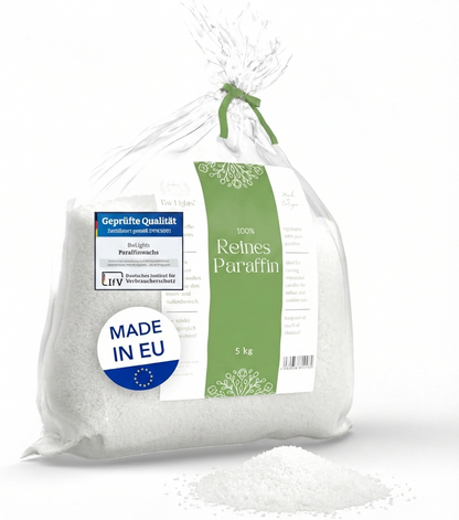 Hochwertige Premium Wachspastillen/Paraffinwachs in weiß | verschiedene Größen | Pastillen zum Herstellen Deiner eigenen Kerze